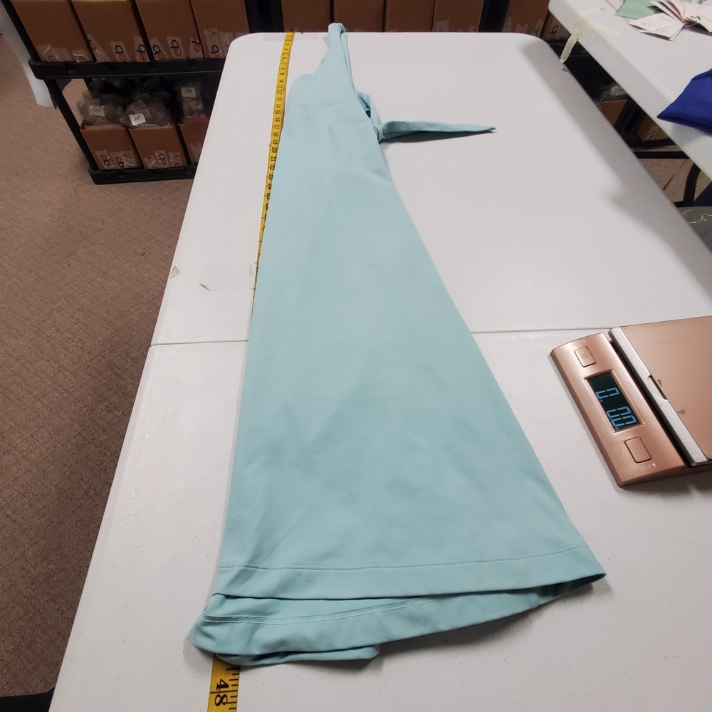 Patagonia Womens Morning Glory Dress Size XL Blue Midi Halter Outdoor Tie Back - Picture 10 of 12